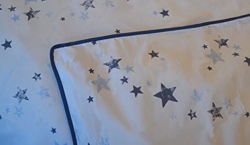 Fox Organic Potato Stamp Stars Duvet Cover Set - Twin