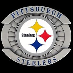 Pittsburgh Steelers Oversized Belt Buckle - NFL Football Fan Shop Sports Team Merchandise