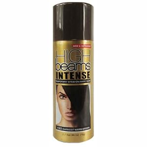 high beams Intense Temporary Spray on Hair Color, Darkest Warm Brown, 2.7 Ounce