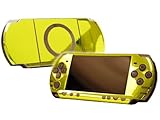 PlayStation Portable 2000 (PSP-Slim) Skin - NEW - YELLOW CHROME MIRROR syst ....