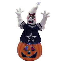 16" NFL Dallas Cowboys Lighted Fiber Optic Halloween Ghost Table Top Decoration