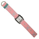 Hockey Ribbon Watch (Pink with Blue Sticks)