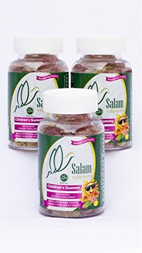 Salam Vitamins, Children's Halal & Vegan Gummy Vitamins, 60 Count (pack of 3)