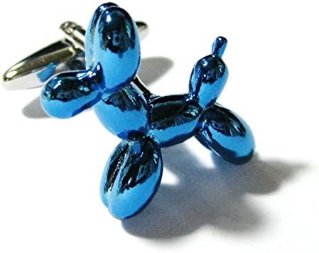 Blue Balloon Dog Cufflinks Toy Cuff Links Gemelos 011236-4