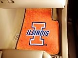 Illinois Fighting Illini FanMats 2 pc Car/Truck Mats