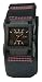 Kahuna Stainless Steel Ladies Black Analogue Dial & Black Velcro Cuff Strap Watch