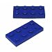 Lego Building Accessories 2 x 4 Blue Plate, Bulk - 50 Pieces per Package