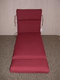 (1) Outdoor Patio Chaise Cushion ~ Brick Red ~ 22.5 x 74 x 4 **NEW** SHIPPING INCLUDED