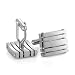 Impressive Novelty Grill Beveled Stainless Steel Cuff Links Nr