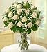 Flowers by 1800Flowers - Rose Elegance Premium Long Stem White Roses - 18 Stem White Roses