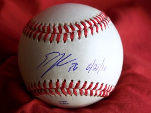 Edwin Jackson Autographed ROLB Baseball with No Hitter Date 