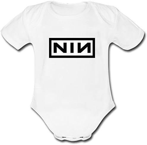 Gorsome Custom NIN Nine Inch Nails Baby Short Sleeve Bodysuit Infant One piece 18 Months White