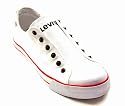 LEVI'S Boys FOXIE Slipon Shoe White Leather