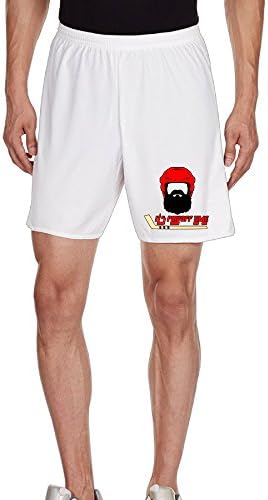 Funny Hockey Beard Screen Print Man Training Performance Short