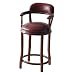 Dollhouse Miniature Round Leather Barstool 