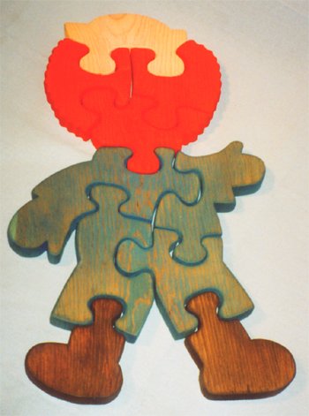 41g6q8hBsmL Wooden Educational Jig Saw Puzzle   Boy Doll
