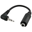 2.5mm (Male) To 3.5mm (Female) Stereo Audio Jack Adapter