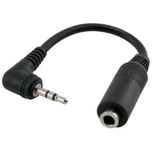 2.5mm (Male) To 3.5mm (Female) Stereo Audio Jack Adapter