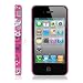 Ecell - SANRIO PINK HELLO KITTY & RABBIT BACK CASE FOR iPHONE 4