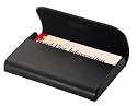 Sigel VZ270 - Visitenkarten-Etui, Leder Torino, schwarz, Nappaleder mit verdecktem Magnetverschluss, f&uuml;r Karten bis 95 x 60 mm, 1 St&uuml;ck