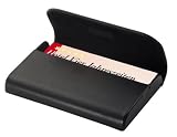 Produkt-Bild: Sigel VZ270 Visitenkarten-Etui, Leder Torino, schwarz, mit verdecktem Magnetverschluss, Nappaleder, f&uuml;r bis zu 25 Karten (max. 95x60 mm), 1 ST