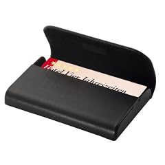 Sigel VZ270 Visitenkarten-Etui, Leder Torino, schwarz, mit verdecktem Magnetverschluss, Nappaleder, f�r bis zu 25 Karten (max. 95x60 mm), 1 ST