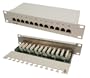 LogiLink Patch Panel 10" CAT6 12port vollgeschirmt grau