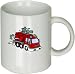Penguin Military Red Firetruck Mug