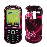 Premium Pink Hearts and Flowers Design Snap-On Cover Hard Case Cell Phone P ....