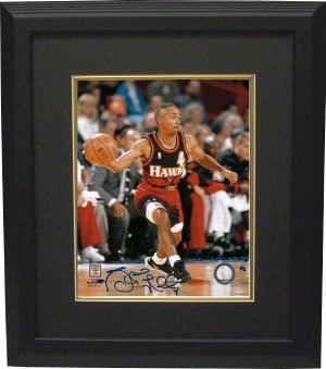 Spud Webb signed Atlanta Hawks 8x10 Photo Slam Dunk Champ 86 Custom Framed