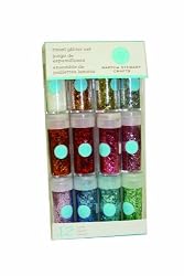 Martha Stewart Crafts Tinsel Glitter Set, 12-Pack