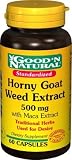 Horny Goat Weed Extract Standardized 500 mg with Maca - 60 Caps