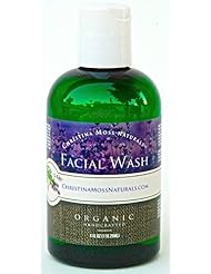 Beauty: Facial Wash - Organic & 100% Natural Ingredients - Best Facial Cleanser for your Face & Skin - Anti-Blemish - Skin Clearing - For Men & Women - No Sulfates - No SLS, No SLES, No Parabens, No PG or PG Derivatives, No Harmful Chemicals (like fragrance or preservatives) - Every Bottle Made by Hand - Satisfaction GUARANTEED - Cruelty Free - No Animal Testing - Christina Moss Naturals