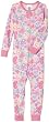 Gerber Butterfly AOP Cotton PJs Unionsuit, Mid Pink, 0-6 Months