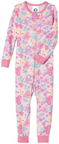 Gerber Butterfly AOP Cotton PJs Unionsuit, Mid Pink