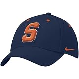Nike Syracuse Orange Navy Blue Lacrosse Swoosh Structured Flex Fit Hat