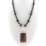 Brown Obsidian Sterling Silver Pendant Black Onyx Stone Necklace 1070 41g6zMSuPJL. SL160 Brown Obsidian Sterling Silver Pendant Black Onyx Stone Necklace 1070