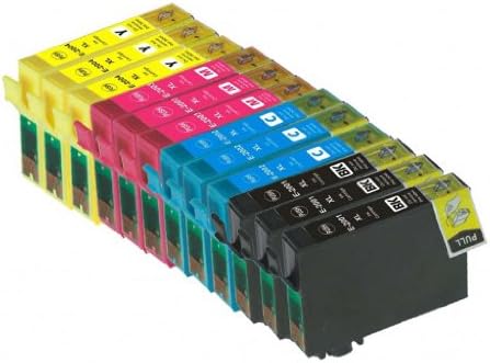 InkJt Compatible Ink Cartridges XL Replacement for Epson T200 (3xBlack, 3xCyan, 3xMagenta, 3xYellow, 12-Pack)