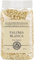 India Tree Paloma Blanca (White) PopCorn, 16-Ounce Packages (Pack of 4)