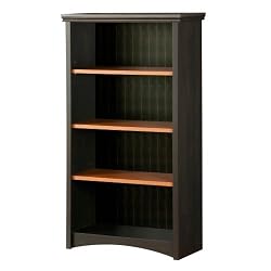 South Shore 7378767 Gascony Bookcase, Spice Wood & Ebony