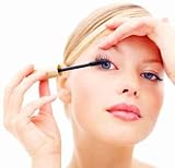 Closeup Portrait of a Young Pretty Girl Applying Mascara - Peel and Stick Wall Decal by Wallmonkeys