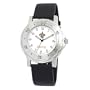 NFL Men's SA20010 New Orleans Saints "Team Player" Black Leather Watch