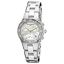 Women's Linea Chronograph White MOP Dial Stainless Steel