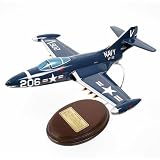 F9F-5 Panther Desktop Wood Model Airplane / Unique and Perfect Gift Idea
