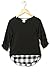 Chelsea - Girls' High Low Layered Plaid Top