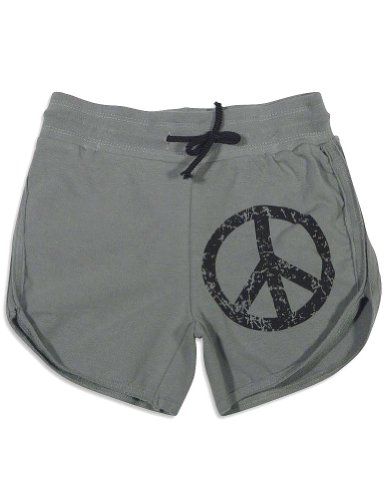 Purple Orchid - Girls Peace Gym Short, Grey