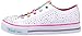 Skechers Kids Twinkle Toes Chit Chat Light-Up Lace-Up Sneaker,White/Multi,12.5 M US Little Kid