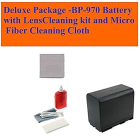 Deluxe Package Includes- Bp-970 Battery+ Leans Cleaning Kit + Micro Fiber Cleaning Cloth for Canon Xf305 Hd Professional Camcorder