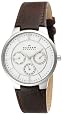 Skagen Men`s 331XLSL1 Steel Brown Leather Multi-Function Watch