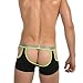 Barsty Men's Sexy Underwear G-string Thong Elastic Smooth Bikini Underwear US S Black